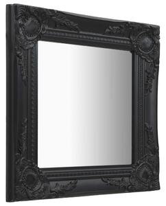 Nástenné zrkadlo v barokovom štýle 40x40 cm čierne
