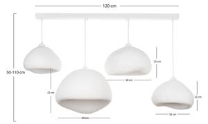 Brilagi - Luster na lanku WABI SABI 4xE27/40W/230V biela