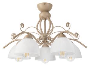 Brilagi - Prisadený luster ANTICO MODERN 5xE27/60W/230V béžová