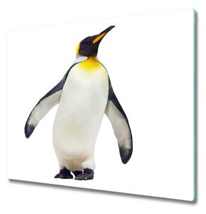Sklenená doska na krájanie Tučniak 60x52 cm