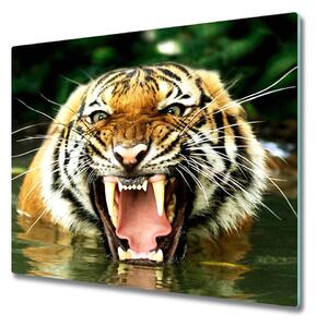Sklenená doska na krájanie Vyradenú tiger 60x52 cm