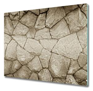 Sklenená doska na krájanie Kamenný múr 60x52 cm