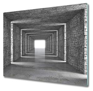 Sklenená doska na krájanie Tehlový tunel 60x52 cm