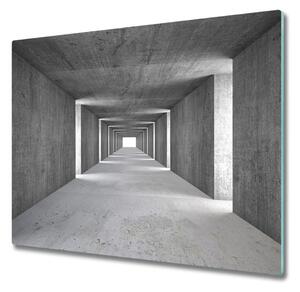 Sklenená doska na krájanie Betónový tunel 60x52 cm