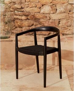 YDALIA BLACK záhradná stolička Čierna