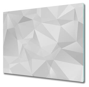 Sklenená doska na krájanie Abstrakcie trojuholníkov 60x52 cm
