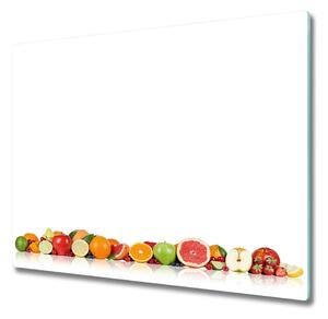 Sklenená doska na krájanie Farebné ovocie 60x52 cm
