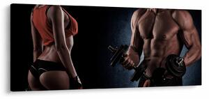 Obraz - Fitness (120x50 cm)