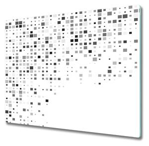 Sklenená doska na krájanie Abstrakcie štvorcov 60x52 cm