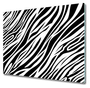 Sklenená doska na krájanie Zebra pozadia 60x52 cm