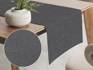 Biante Dekoračný behúň na stôl Porto PRT-021 Tmavo sivá režná 20x140 cm