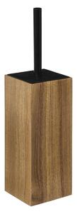 5five Simply Smart WC kefa Wood, drevo/s čiernymi prvkami
