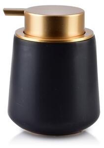 Mondex Dávkovač mydla Damien, čierna/so zlatými prvkami, 300 ml