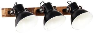 Industriálna nástenná lampa, čierna 65x25 cm E27