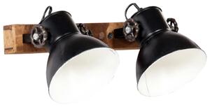Industriálna nástenná lampa, čierna 45x25 cm E27