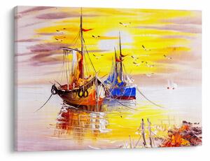 Obraz - Maľba loďou (70x50 cm)