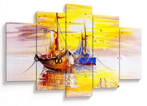 Obraz - Maľba loďou (150x105 cm)
