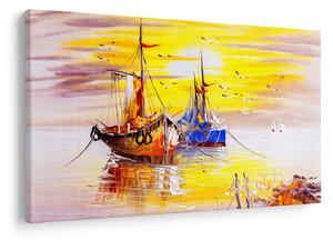 Obraz - Maľba loďou (90x60 cm)