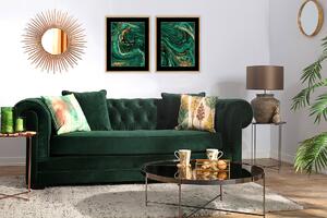 Obraz Abstract Green&Gold II 40 x 50cm
