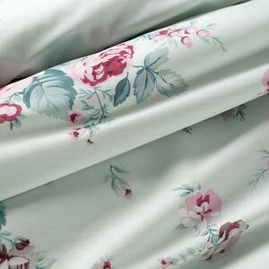 EUROFIRANY Bavlnená posteľná súprava s potlačou 220 cm x 200 cm mentolová 100 % bavlna Rozmery textílií: 220 cm x 200 cm