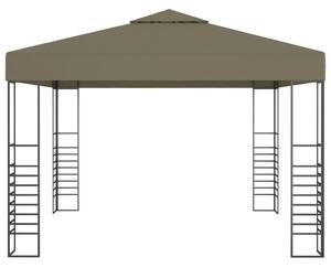 Záhradný stan 3x3 m, sivohnedý 180 g/m²
