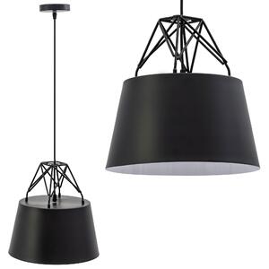 Toolight, závesná kovová stropná lampa 1xE27 APP422-1CP, čierna, OSW-00552