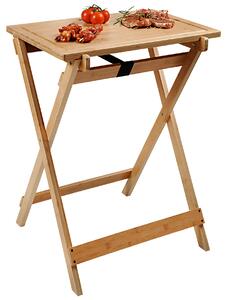 Kesper Rozkladací BBQ stolík bambusový - 60 x 40 x 1,5 cm
