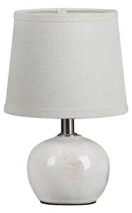 Stolná lampa Luka 15x22 cm biela