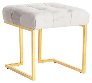 TABURETKA, kov, textil, 48/48/48 cm XXXL - Kreslá, Online Only