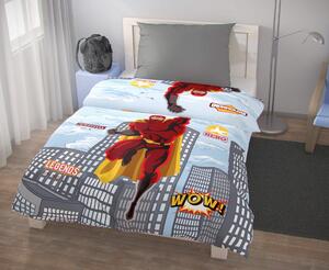 Kvalitex Predĺžené posteľné obliečky pre mladých 140x220, 70x90cm SUPERHERO