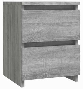 Nočný stolík sivý sonoma 30x30x40 cm spracované drevo