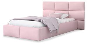 GM Čalúnená posteľ 120x200 s úložným priestorom Dony - ružová