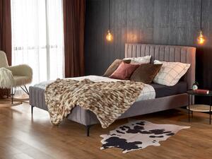 Čalúnená manželská posteľ Francesca 160x200 - sivá
