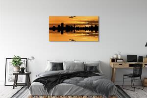 Obraz canvas Sun City lietadla 125x50 cm