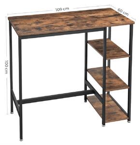 Barový stôl 100 × 110 × 60 cm VASAGLE