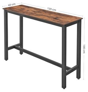 Barový stôl 100 × 120 × 40 cm VASAGLE