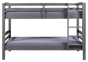 Poschodová posteľ AURÉLIUS sivá, 90x200 cm