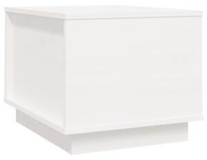 Konferenčný stolík biely 40x50x35 cm borovicový masív
