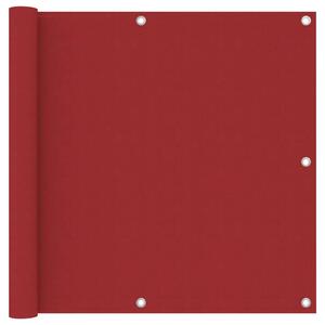 Balkónová markíza, červená 90x600 cm, oxfordská látka