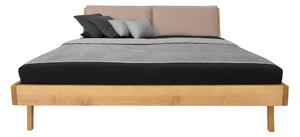 Masívna dubová posteľ Bosfor 180x200 s látkovým čelom (viac možností čalúnenia a rozmerov)