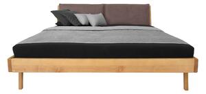Masívna dubová posteľ Bosfor 180x200 s látkovým čelom (viac možností čalúnenia a rozmerov)