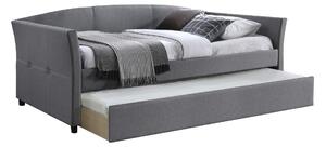 Čalúnená posteľ Sanna 90x200 s prístelkou - sivá