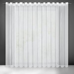 EUROFIRANY Jemný záves s jemnou štruktúrou dažďových kvapiek 350 cm x 250 cm biela 100 % polyester