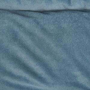 Posteľ pre domáce zvieratá modrý polyester zamat 50 x 35 cm obdĺžnikový pelech obývacia izba spálňa