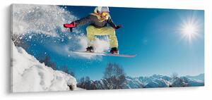 Obraz - Snowboardista (120x50 cm)