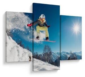 Obraz - Snowboardista (90x60 cm)