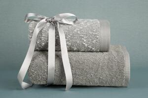 Sivá darčeková sada uterákov TAMINA