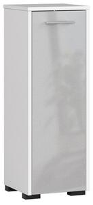 Kúpeľňová skrinka FIN S30 - biela/metalic lesk