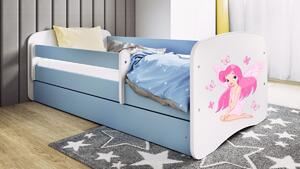 Kocot kids Detská posteľ Babydreams víla s motýlikmi modrá