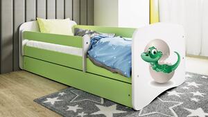 Kocot kids Detská posteľ Babydreams dinosaurus zelená